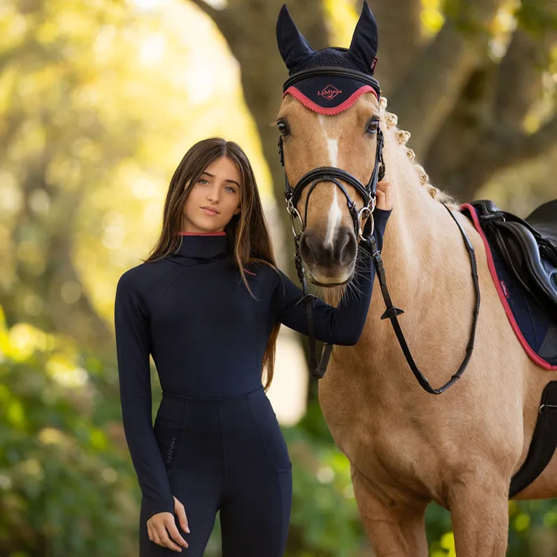LeMieux Young Rider Savannah Junior Snood Base Layer - Navy-6