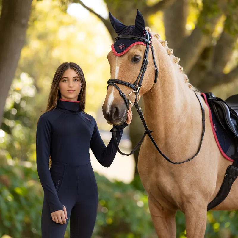 LeMieux Young Rider Savannah Junior Snood Base Layer - Navy-1