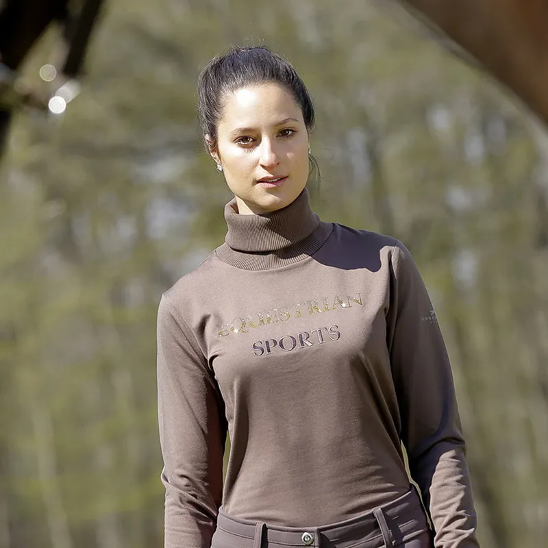 Schockemohle Aluna Style Ladies Functional Top - Walnut-1