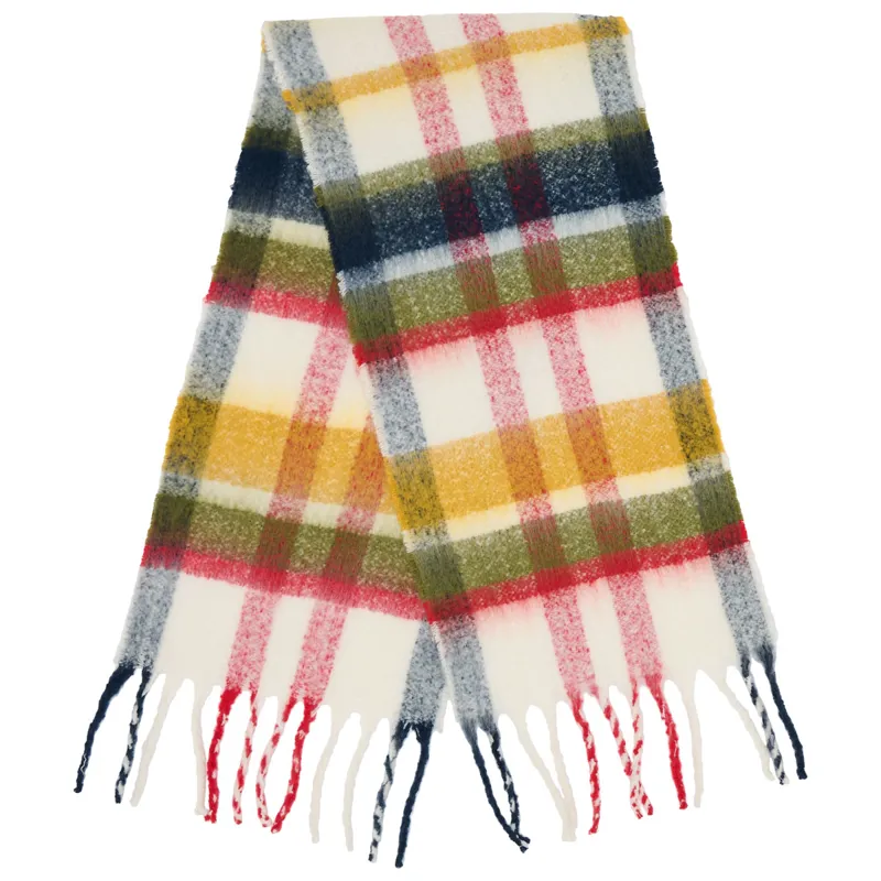 Lighthouse Ladies Scarf - Antique Gold/Deep Teal/Mocha