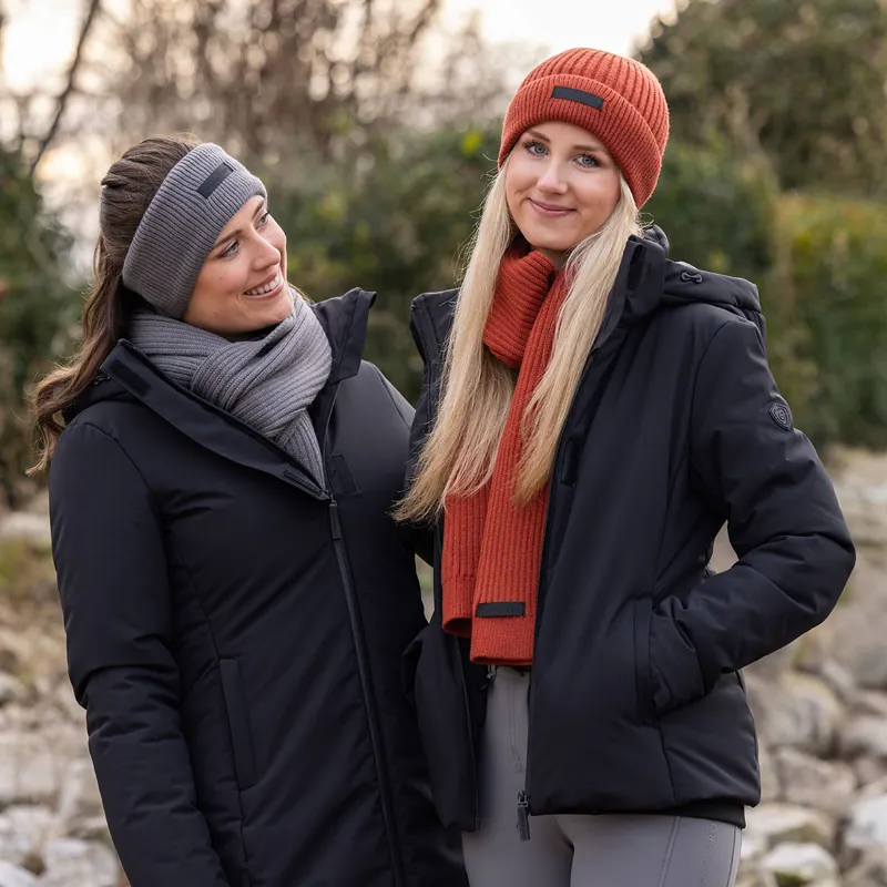 Covalliero Knitted Scarf - Rust-2