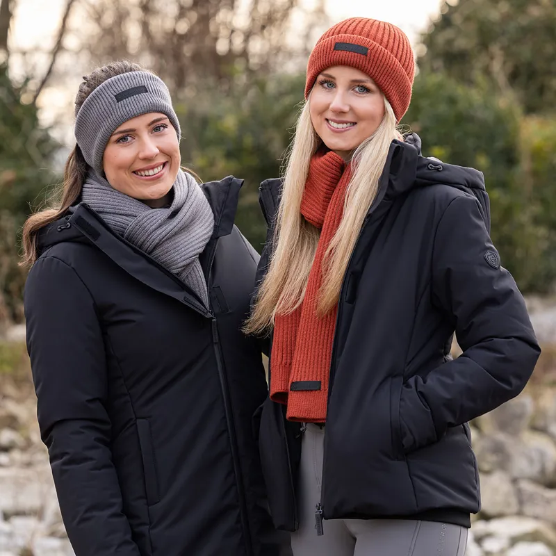 Covalliero Knitted Scarf - Steel Grey-2