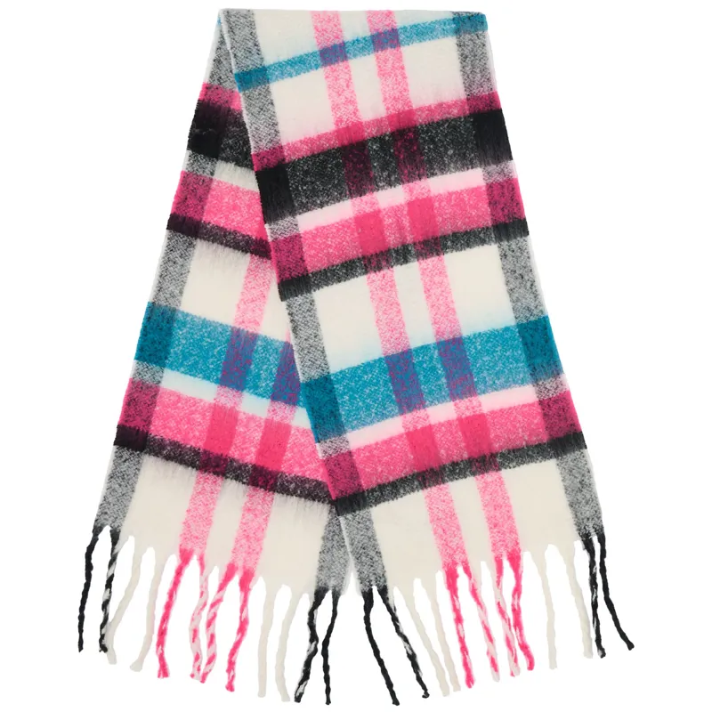 Lighthouse Ladies Scarf - Rust/Pink/Navy