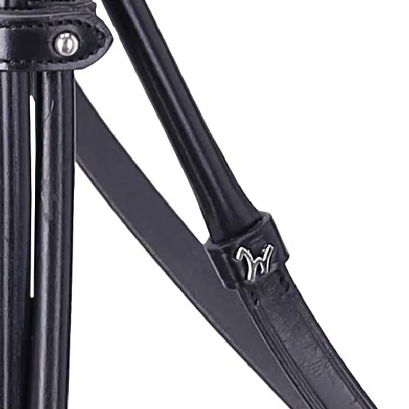 Schockemohle Isabell Werth Bella Rose Double Bridle - Black/Silver-4