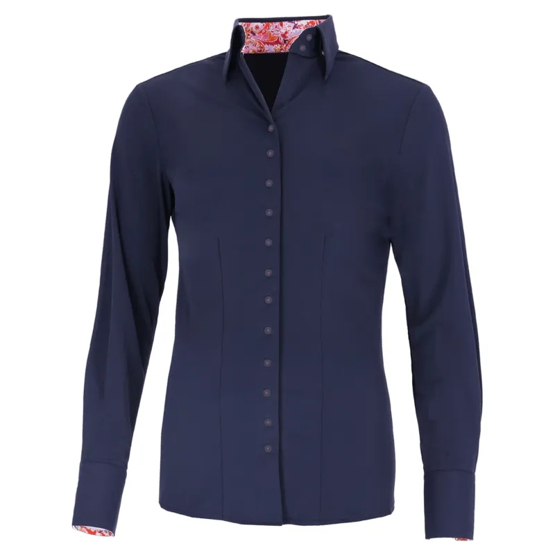 Fior Da Liso Nova Paisley Womens Shirt - Dark Blue