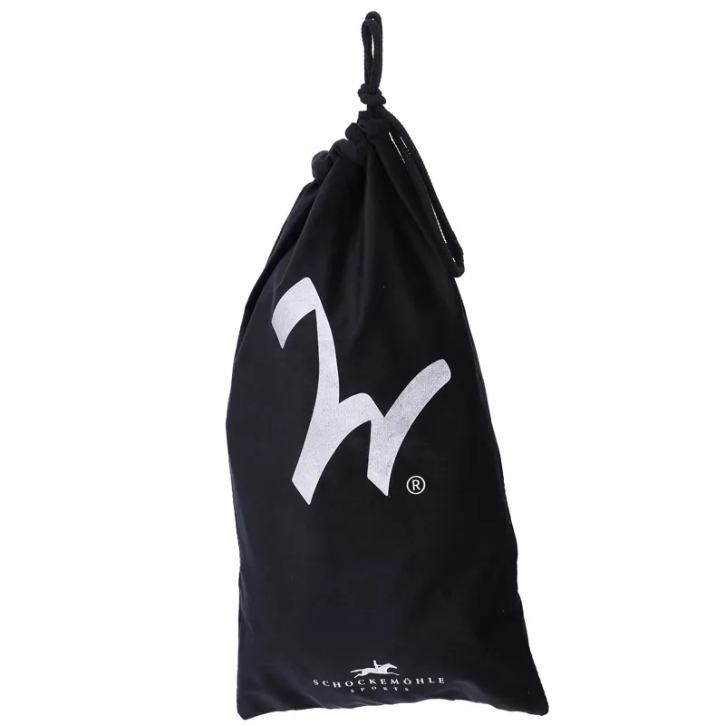 Schockemohle Isabell Werth Satchmo Rolled Flash Bridle - Black/White-3