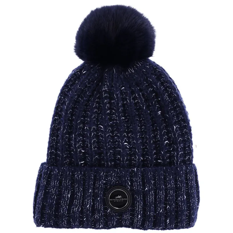 Schockemohle Melange Beanie Hat - Deep Night