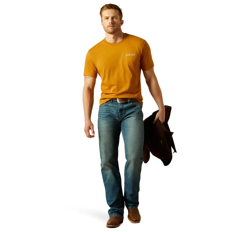 Ariat Scorpion Seal Mens Tee - Bone Brown-4