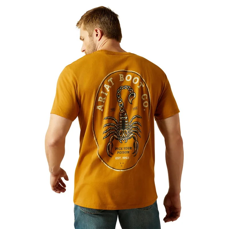 Ariat Scorpion Seal Mens Tee - Bone Brown