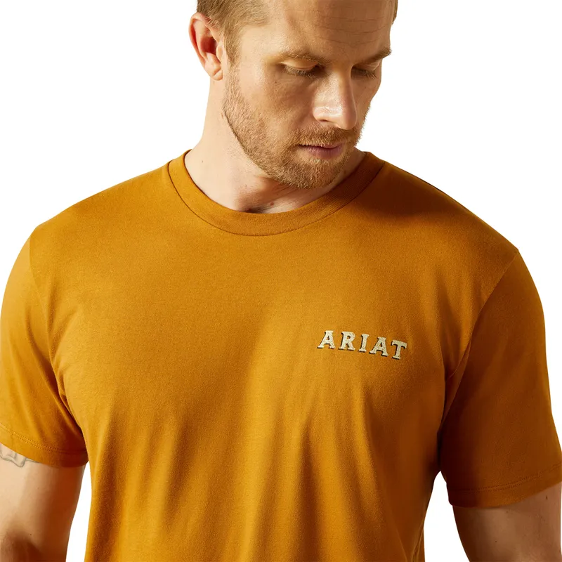 Ariat Scorpion Seal Mens Tee - Bone Brown-3