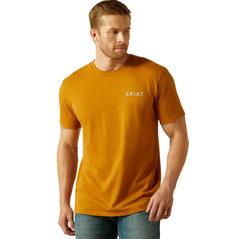 Ariat Scorpion Seal Mens Tee - Bone Brown-1