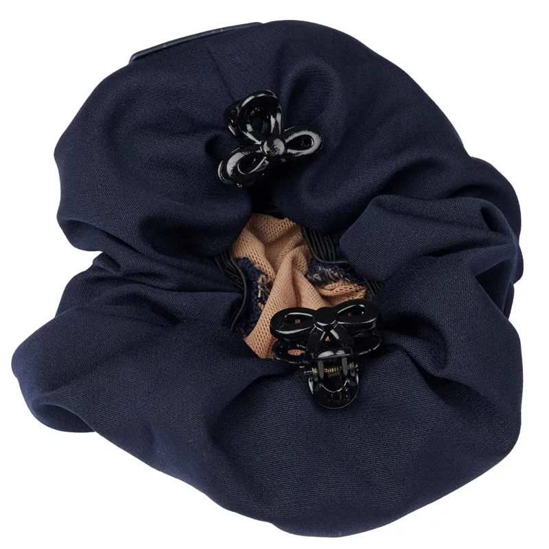 LeMieux Scrunchie with Crystal Hair Net - Navy/Blonde-1