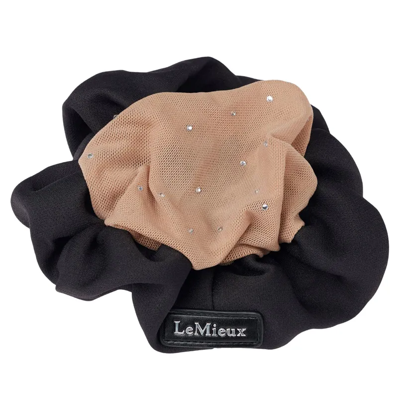 LeMieux Scrunchie with Crystal Hair Net - Black/Blonde