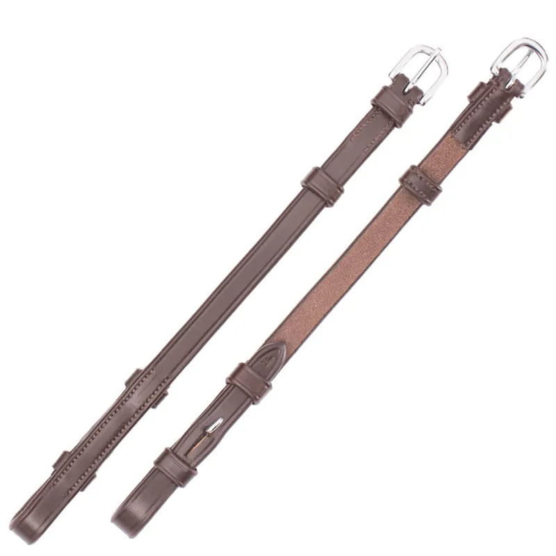 Schockemohle Select Cheek Pieces - Espresso/Silver