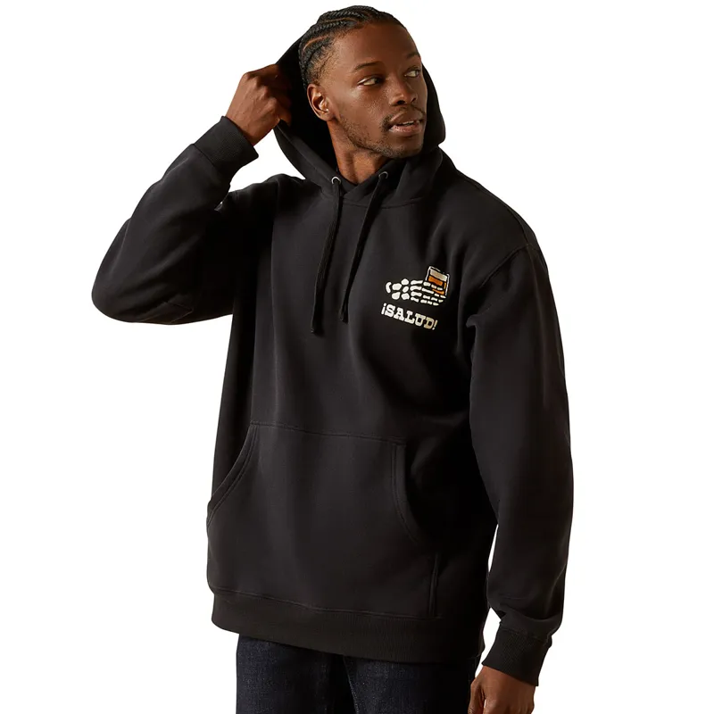 Ariat Sendero When Life Gives You Agaves Mens Hoodie - Black-1