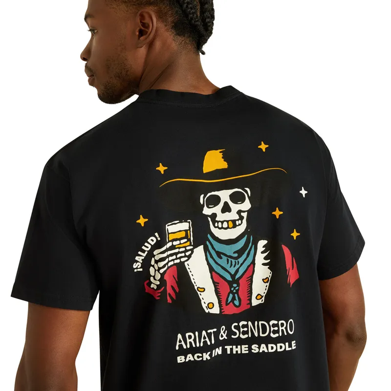 Ariat Sendero When Life Gives You Agaves Mens Tee - Black-2