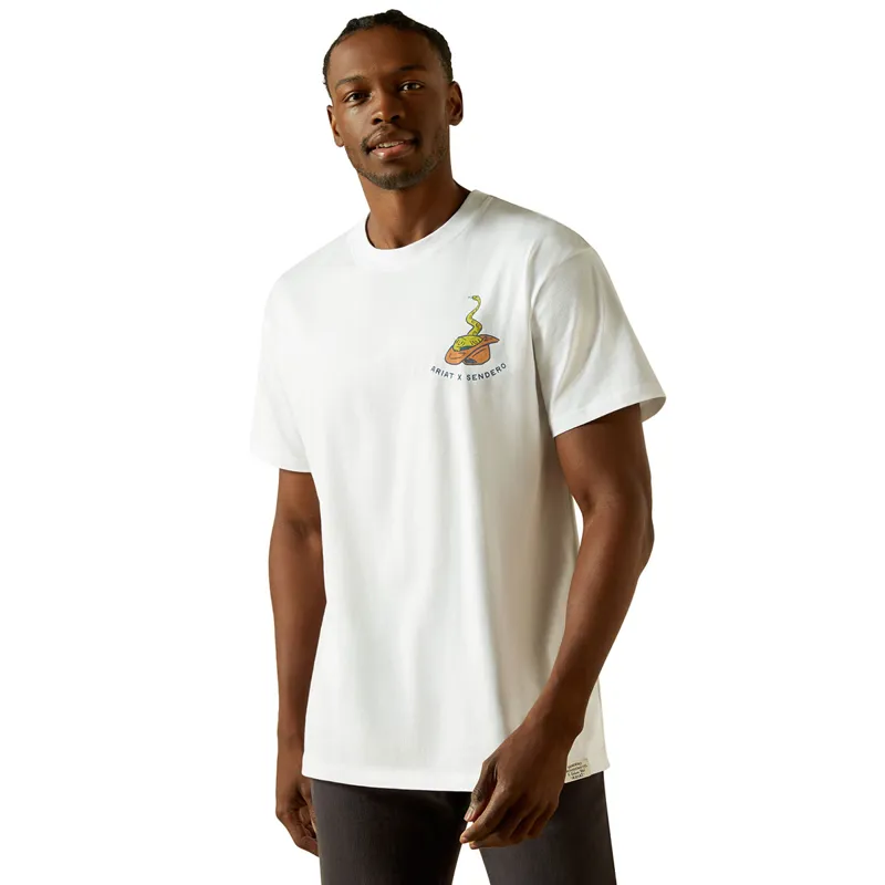 Ariat Sendero Fool Me Once Mens Tee - White-1