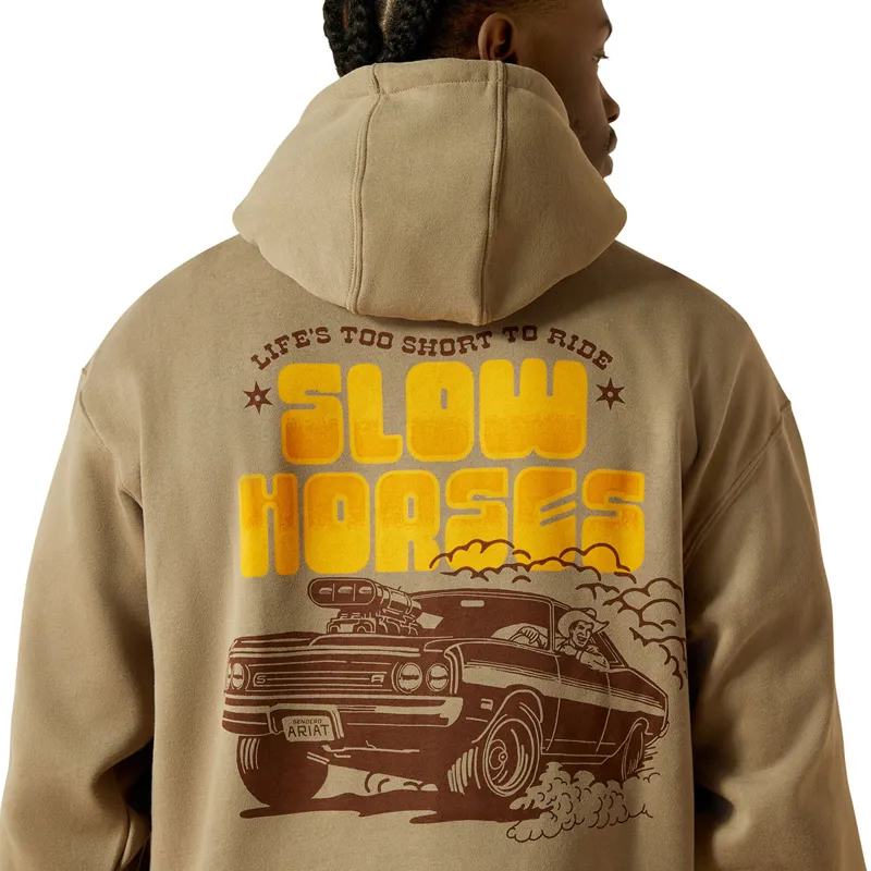 Ariat Sendero Slow Horses Mens Hoodie - Brindle-3