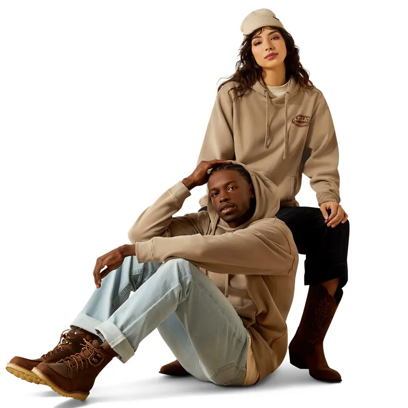 Ariat Sendero Slow Horses Mens Hoodie - Brindle-2