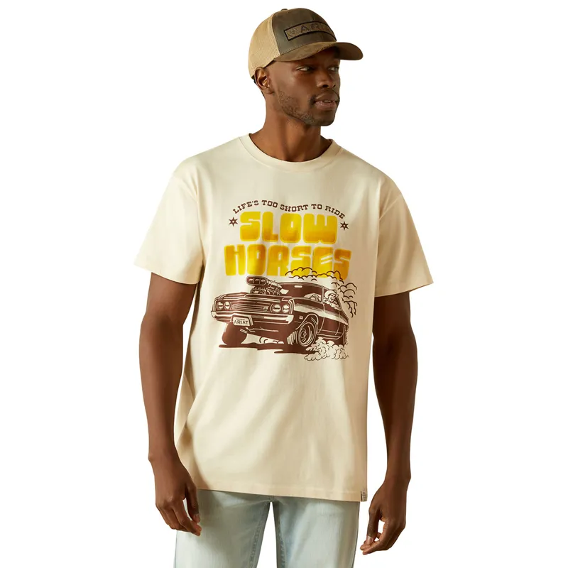 Ariat Sendero Slow Horses Mens Tee - Sandshell