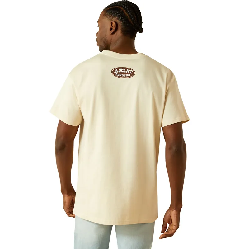 Ariat Sendero Slow Horses Mens Tee - Sandshell-2