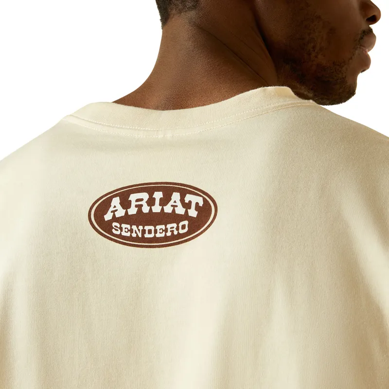 Ariat Sendero Slow Horses Mens Tee - Sandshell-1