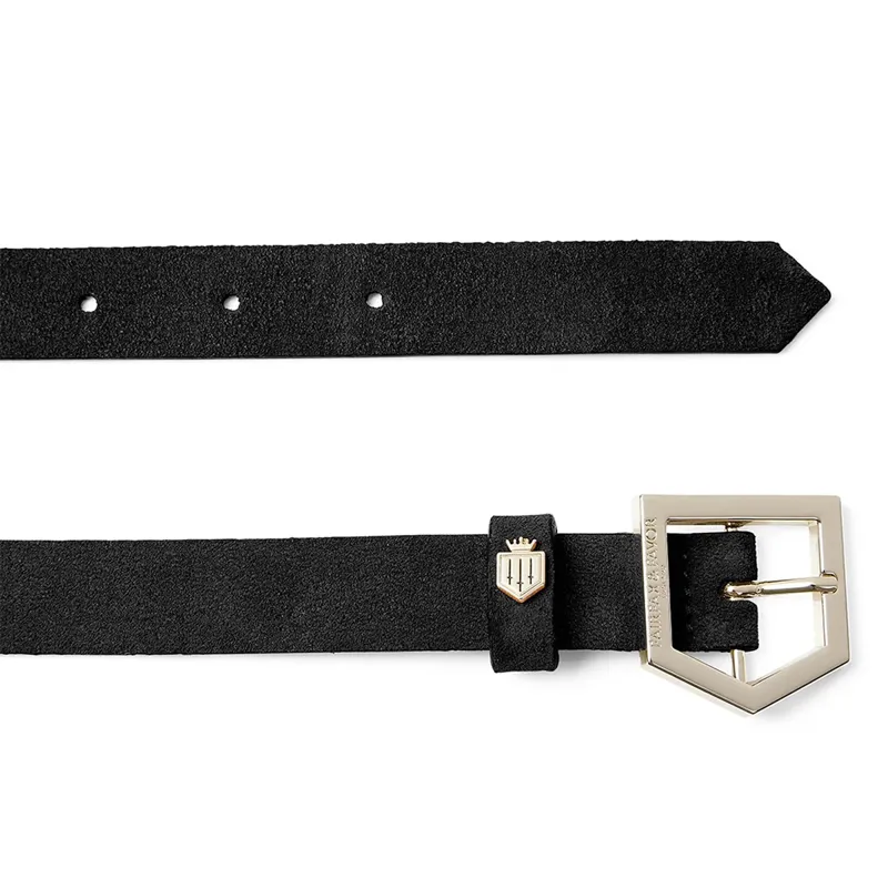 Fairfax and Favor Sennowe Belt - Black Suede-2