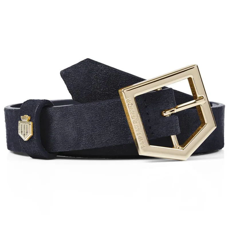 Fairfax and Favor Sennowe Belt - Navy Suede