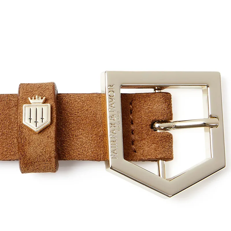 Fairfax and Favor Sennowe Belt - Tan Suede-2