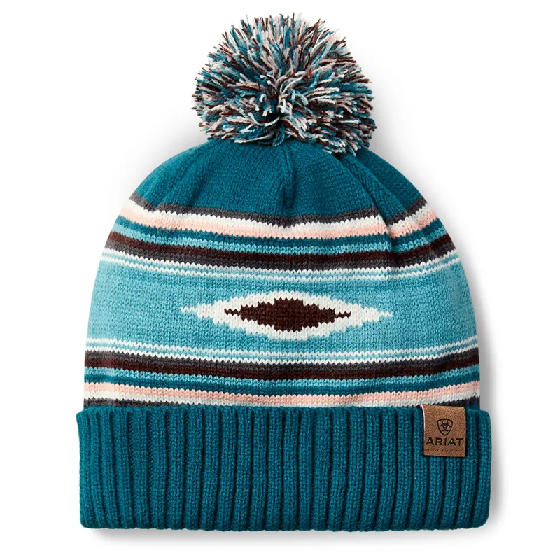 Ariat Serape Beanie - Turquoise