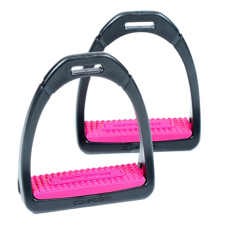 Compositi Premium Profile Junior Stirrups - Raspberry