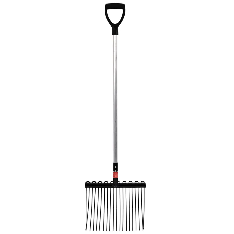 Red Gorilla D-Handle Long Shavings Fork - Black