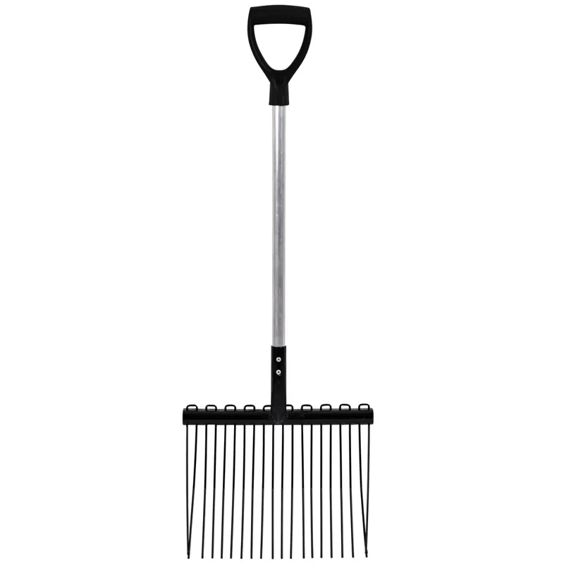 Red Gorilla D-Handle Short Shavings Fork - Black