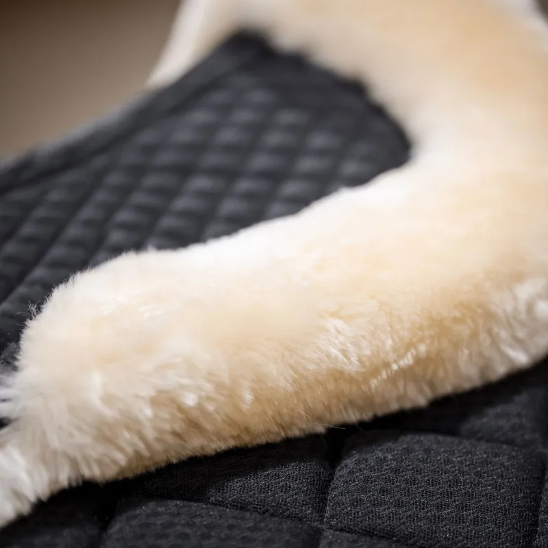 Horseware Sheepskin Halfpad - Black/Natural-2