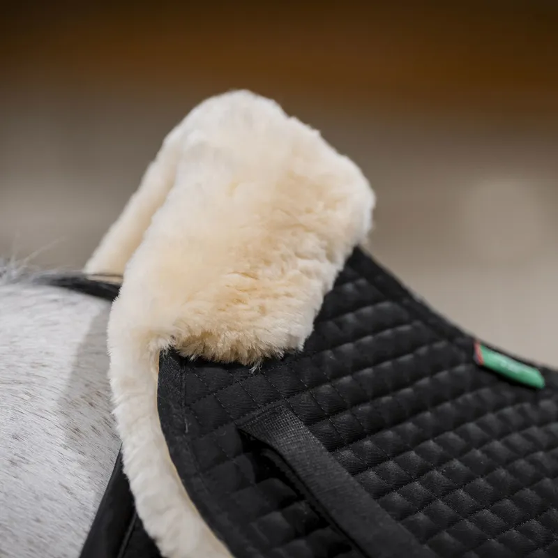 Horseware Sheepskin Halfpad - Black/Natural-1