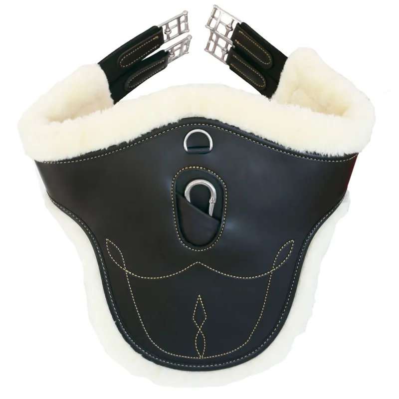 Kentucky Sheepskin Stud Girth - Black/Natural
