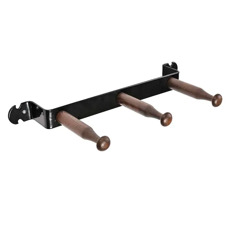 Stubbs Retro Large Coat Peg Shelfie - Black-1