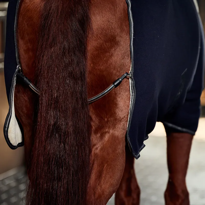 WeatherBeeta Sherpa Fleece Standard Neck Cooler - Navy/Charcoal-4