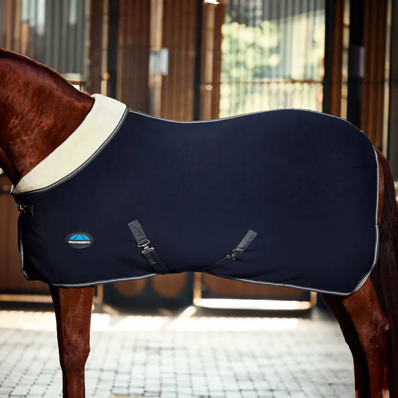 WeatherBeeta Sherpa Fleece Standard Neck Cooler - Navy/Charcoal-2