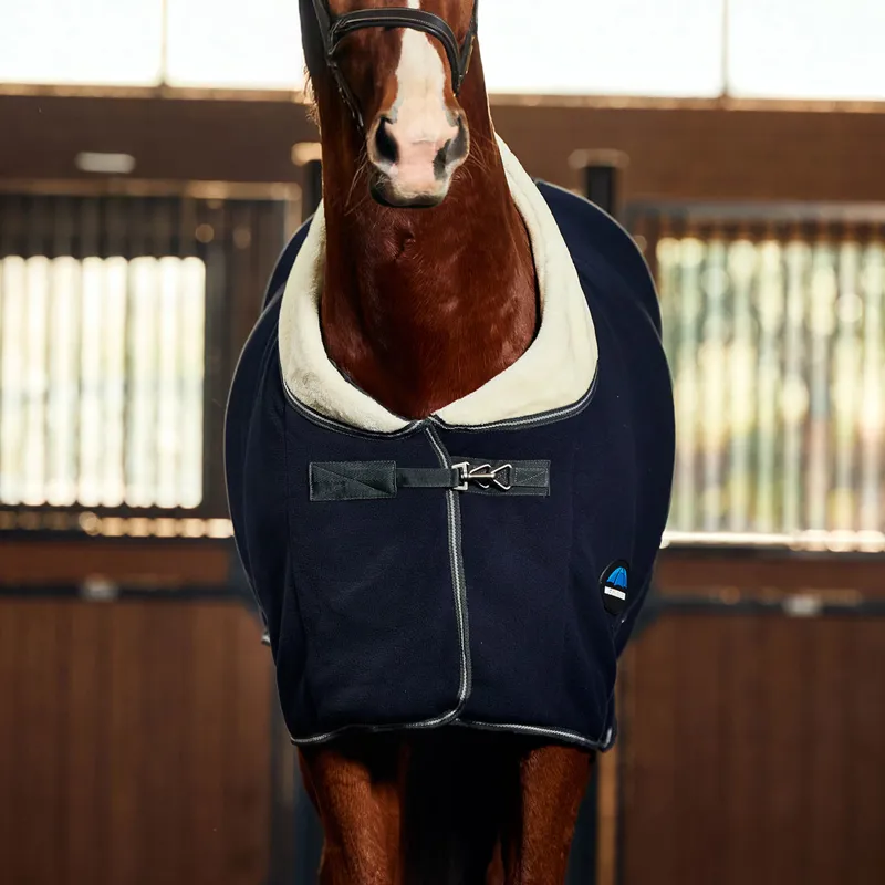 WeatherBeeta Sherpa Fleece Standard Neck Cooler - Navy/Charcoal-1