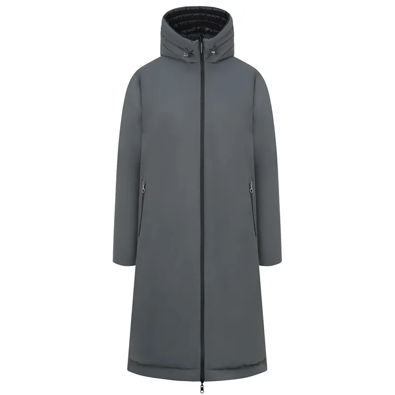 Equetech Shield Reversible Waterproof Junior Girls Coat - Graphite-1