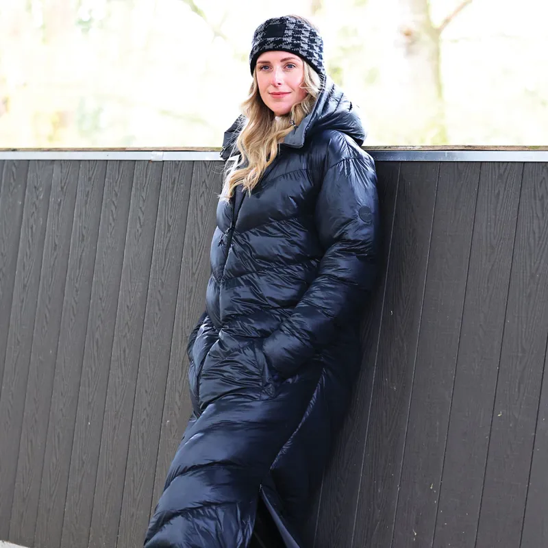 Equetech Shield Reversible Waterproof Ladies Coat - Graphite/Black-5