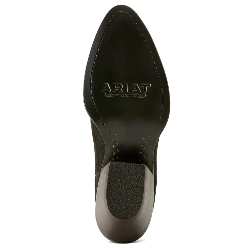 Ariat Womens Shiloh Western Boots - Distressed Black Suede-1