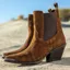 Ariat Shiloh Womens Western Boots - Dark Ginger Suede