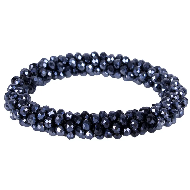 QHP Shine Hair Scrunchie - Navy