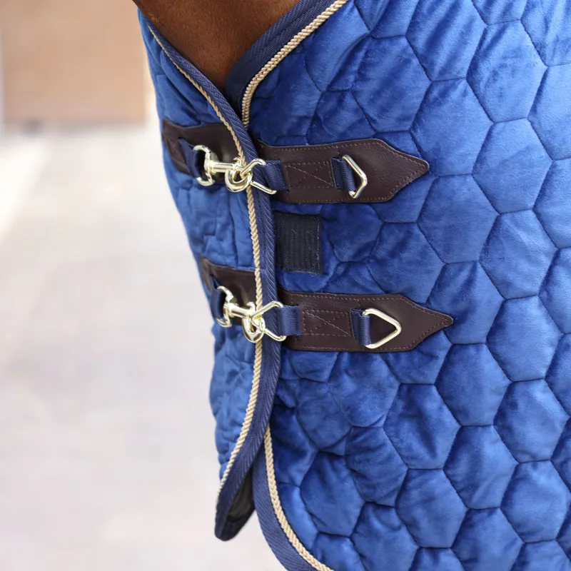 Shires Deluxe Quilted Show Rug - Navy-2