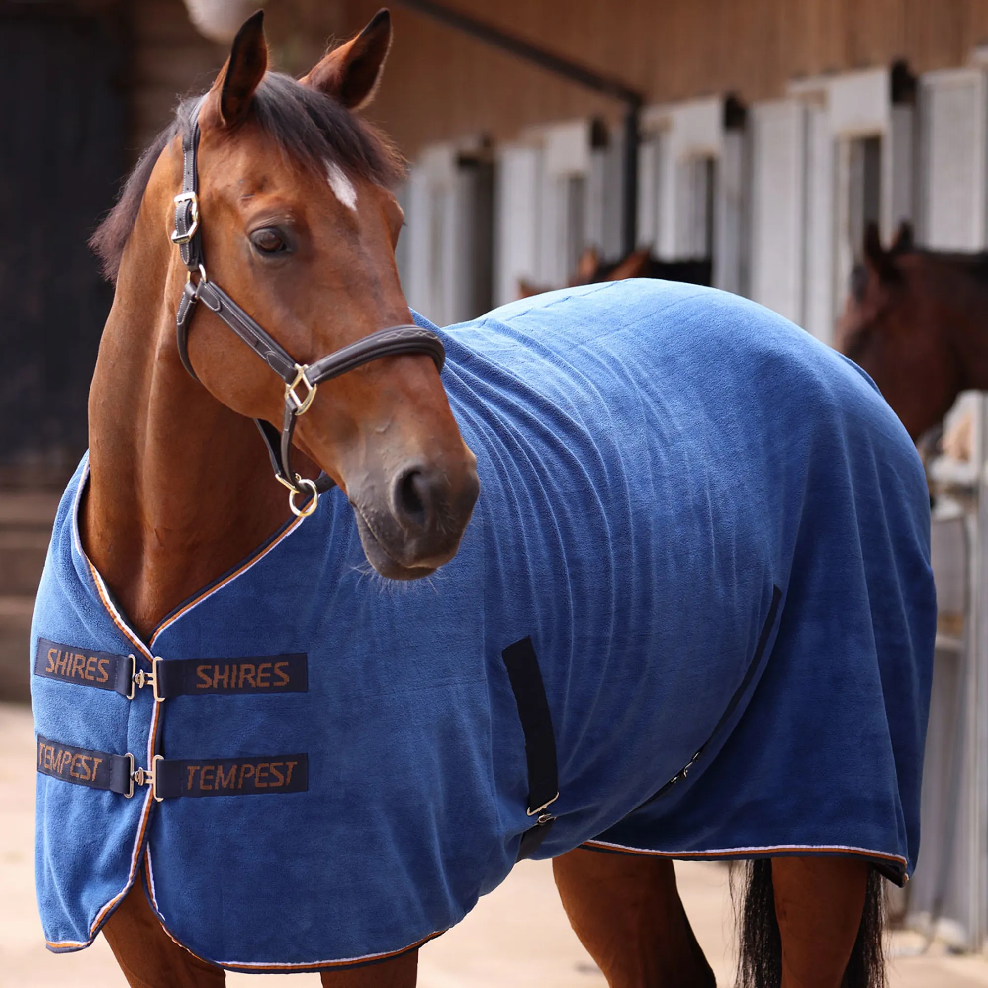 Shires Tempest Original Fleece/Mesh Cooler Rug in Navy Shires Tempest Original Fleece/Mesh Cooler Rug in Navy