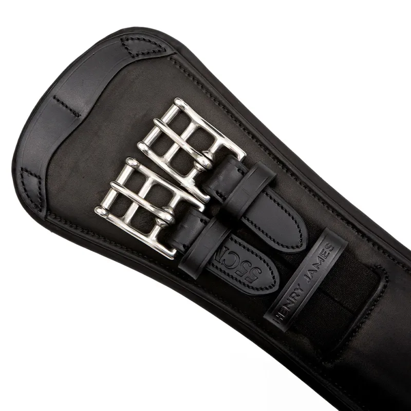 Henry James Athletic Anatomic Short Girth - Black-3