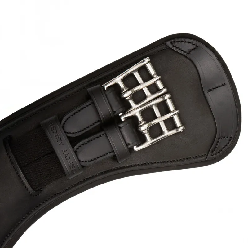 Henry James Curved Anatomic Short Girth - Black-4