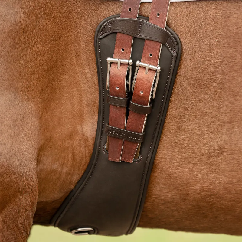 Henry James Freedom Anatomic Short Girth - Havana Brown-4